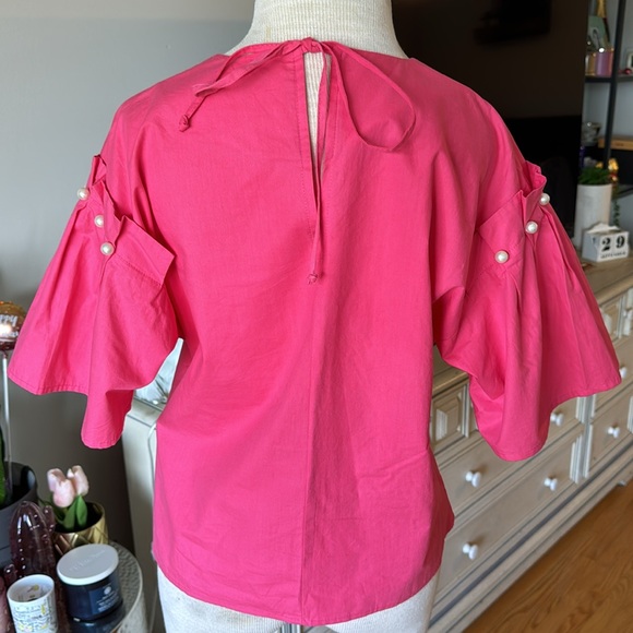 Lovely pink blouse with pearls - Picture 3 of 4